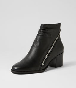 MYLACH MI BLACK BLACK HEEL LEATHER