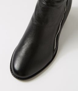 MYLACH MI BLACK BLACK HEEL LEATHER