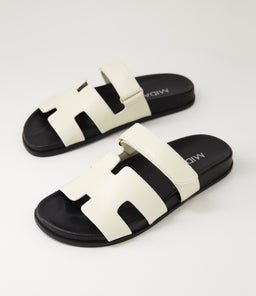 HOLNES MI CREAM BLACK SOLE LEATHER