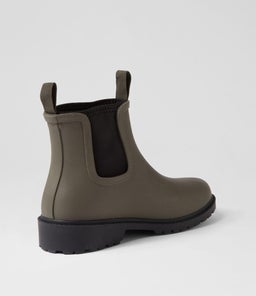 SPLISHY MI OLIVE BLACK GUMBOOT