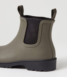 SPLISHY MI OLIVE BLACK GUMBOOT