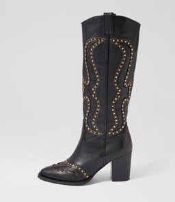 LYDY MI BLACK GOLD LEATHER