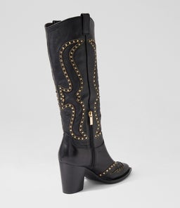 LYDY MI BLACK GOLD LEATHER