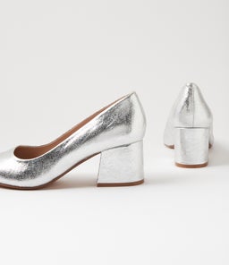 RESKEN MI SILVER CRACKLE LEATHER