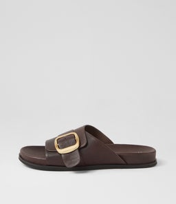 NEWKA MI CHOC BLACK SOLE LEATHER