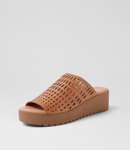 OZELE MI DK TAN LT CHOC SOLE LEATHER