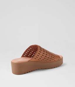 OZELE MI DK TAN LT CHOC SOLE LEATHER