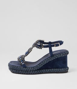 VIXEL MI NAVY SUEDE JEWELS
