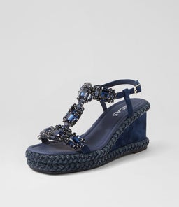 VIXEL MI NAVY SUEDE JEWELS