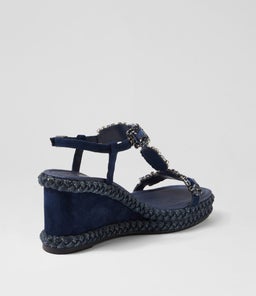 VIXEL MI NAVY SUEDE JEWELS