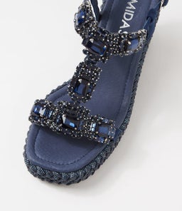VIXEL MI NAVY SUEDE JEWELS