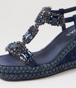VIXEL MI NAVY SUEDE JEWELS