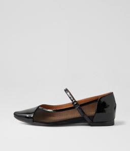 SHELFA MI BLACK PATENT MESH