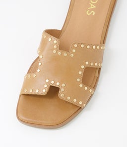 LYENN MI TAN GOLD LEATHER