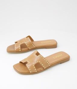 LYENN MI TAN GOLD LEATHER
