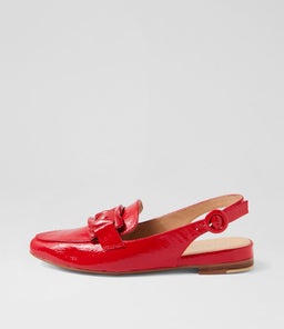 FAVIL MI NEW RED PATENT LEATHER