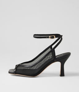 LOPEA MI BLACK LEATHER MESH