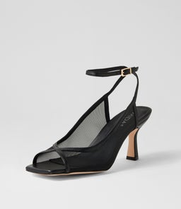 LOPEA MI BLACK LEATHER MESH