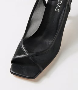 LOPEA MI BLACK LEATHER MESH
