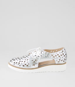 OTYAL MI SILVER WHITE SOLE CRUSH LEATHER