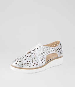 OTYAL MI SILVER WHITE SOLE CRUSH LEATHER