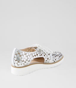 OTYAL MI SILVER WHITE SOLE CRUSH LEATHER