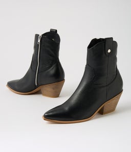 DALLON MI BLACK NATURAL HEEL LEATHER