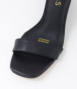 HALLAY MI BLACK BLACK HEEL LEATHER