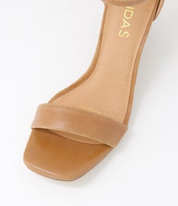 HALLAY MI TAN NATURAL HEEL LEATHER