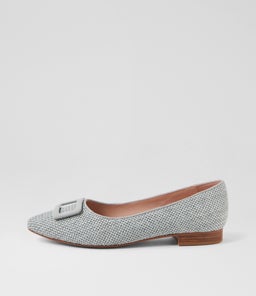 DARILA MI PALE BLUE WOVEN LEATHER