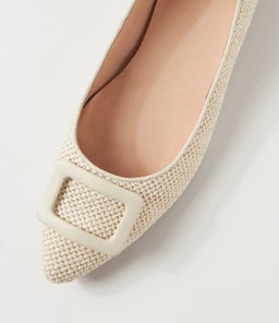 DARILA MI CREAM WOVEN LEATHER