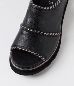 CAGAR MI BLACK PEWTER LEATHER