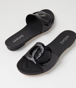 JALLAY MI BLACK PATENT LEATHER