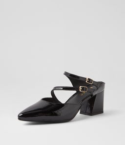 MINNA MI BLACK PATENT LEATHER