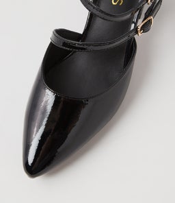 MINNA MI BLACK PATENT LEATHER
