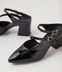 MINNA MI BLACK PATENT LEATHER