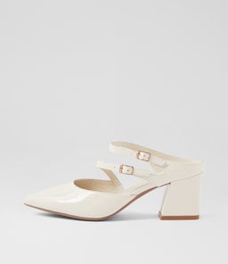 MINNA MI IVORY PATENT LEATHER