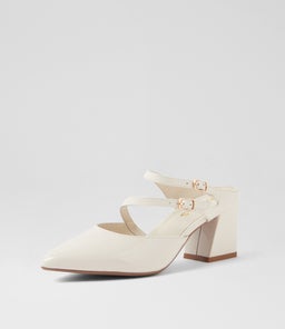 MINNA MI IVORY PATENT LEATHER