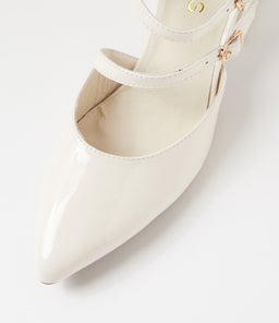MINNA MI IVORY PATENT LEATHER