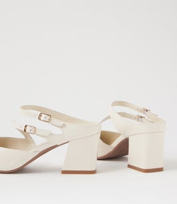 MINNA MI IVORY PATENT LEATHER
