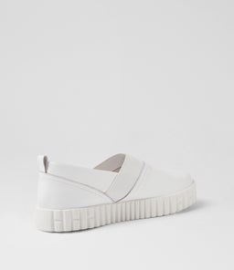 OLLAH MI WHITE WHITE SOLE LEATHER ELASTIC