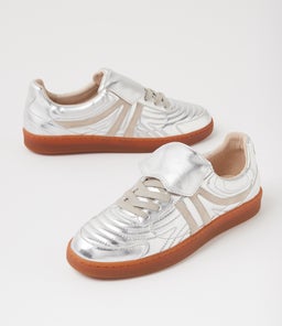 QALLAN MI SILVER GREY LEATHER SUEDE