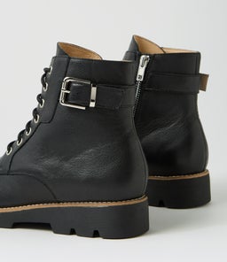 DOOBIE MI BLACK BLACK SOLE LEATHER