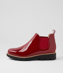 DRARA MI DK RED BLACK SOLE PATENT LEATHER
