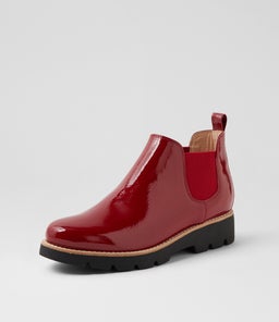 DRARA MI DK RED BLACK SOLE PATENT LEATHER