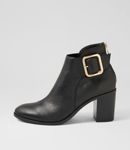 TOODLOO MI BLACK BLACK HEEL LEATHER