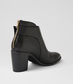 TOODLOO MI BLACK BLACK HEEL LEATHER