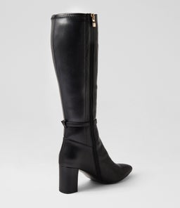 CLARVOY MI BLACK LEATHER STRETCH SMOOTH