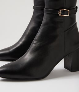CLARVOY MI BLACK LEATHER STRETCH SMOOTH