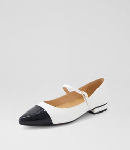 DARLIA MI BLACK WHITE PATENT LEATHER
